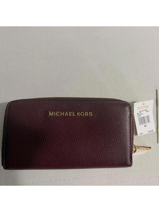 Michael Kors Handbags - Michael Kors Women's Burgundy and Red Wallet-purs